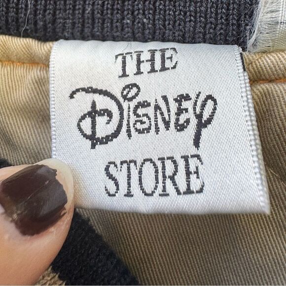 Disney Vintage Mickey Mouse 1928 Varsity "MOM" Embroidered Denim Bomber Jacket - Picture 6 of 9
